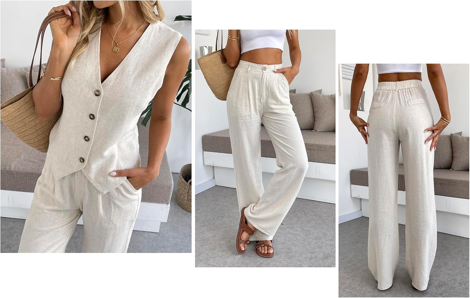 Elegant Linen Outfit Set